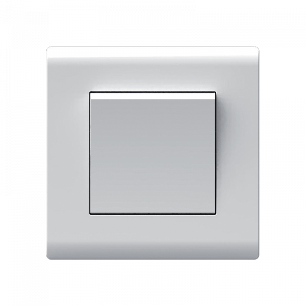 LONDON ONE BIG BUTTON TWO WAY SWITCH WHITE
