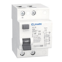 ELECTROMAGNETIC RCCB JEL1B 10kA 2P TYPE B 40A/300mA                                                                                                                                                                                                            