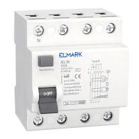 ELECTROMAGNETIC RCCB JEL1B 10kA 4P TYPE B 63A/300mA                                                                                                                                                                                                            