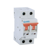 RESIDENTIAL TYPE MINIATURE CIRCUIT BREAKER C62R 6A 2P 6kA CURVE C                                                                                                                                                                                              