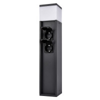 EL-2650 SOCKET POLE 2Х16А SCHUKO+1XE27, IP54                                                                                                                                                                                                                   