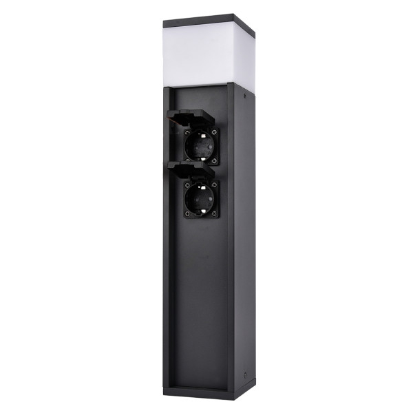 EL-2650 SOCKET POLE 2Х16А SCHUKO+1XE27, IP54                                                                                                                                                                                                                   