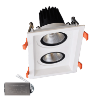 DUPLA LED SPOT SVJETILJKA 2X15W 230V 3000K WH+PANIKA