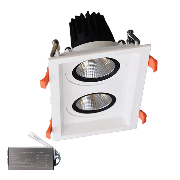 DUPLA LED SPOT SVJETILJKA 2X15W 230V 3000K WH+PANIKA