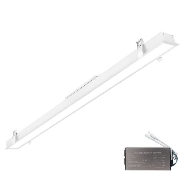 ELMARK LED PROFIL UGRADNI 1500mm 50W 3000K BIJELI + EMERGENCY KIT