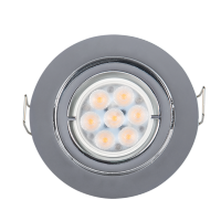 LED METALNA OKRUGLA SPOTLAMPA 6W 4000-4300K SATIN NIKL