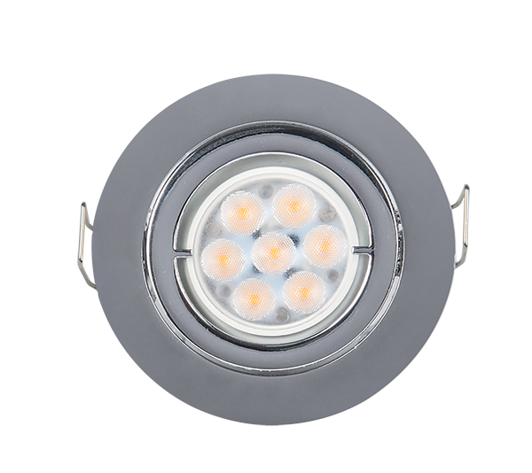 LED METALNA OKRUGLA SPOTLAMPA 6W 4000-4300K SATIN NIKL