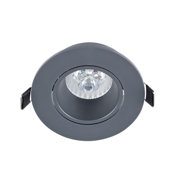 LED SPOT LAMPA PLASTIČNA OKRUGLA 6W GU10 6400K SIVA