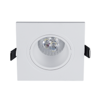 LED SPOT LAMPA PLASTIČNA ČETVRTASTA 6W GU10 6400K BELA